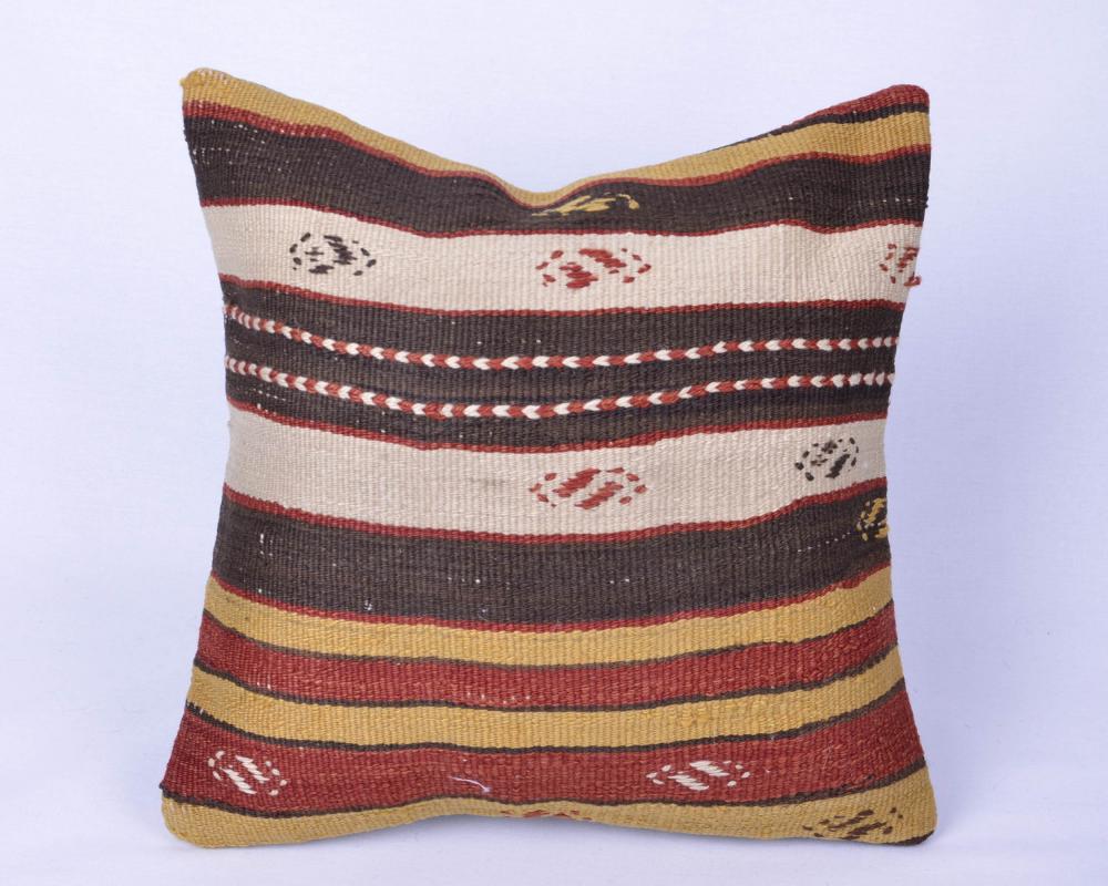 Vintage  El Dokuma Kilim Yastık Kılıfı