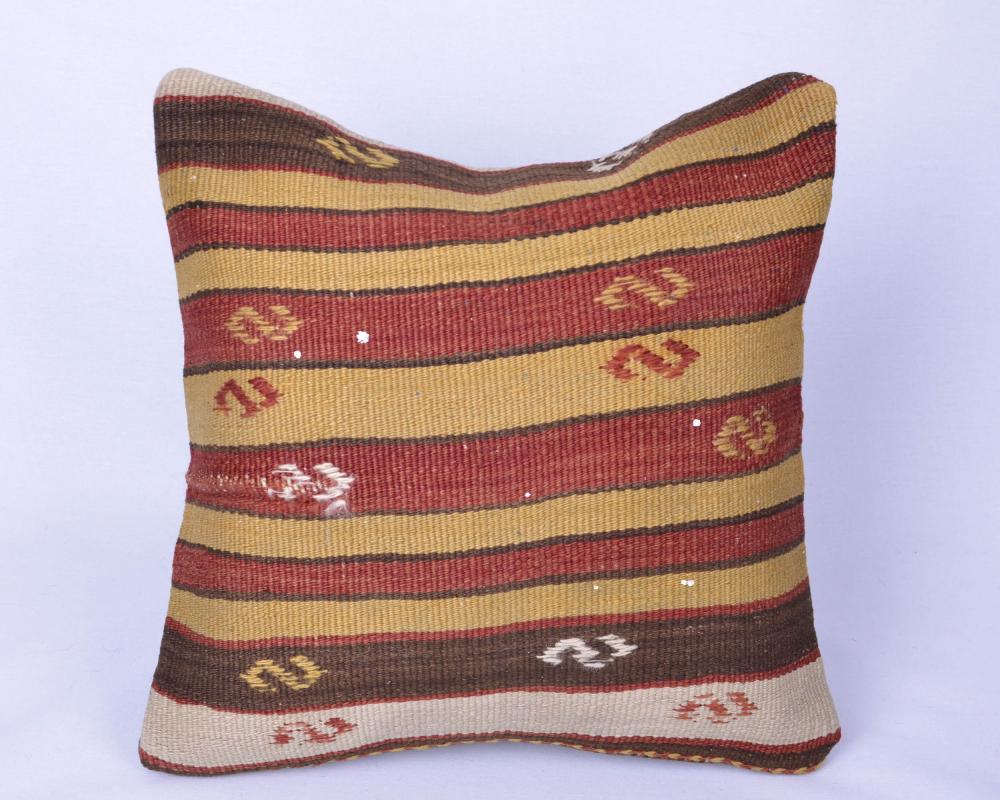 Vintage  El Dokuma Kilim Yastık Kılıfı
