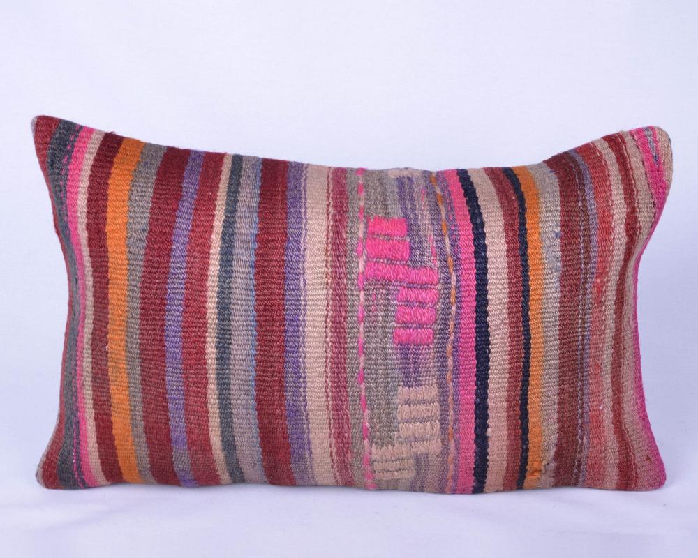 Vintage Kilim Yastık Kılıfı El Dokuması