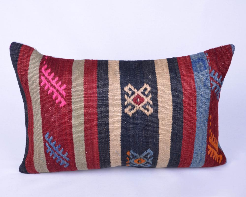 Vintage Kilim Yastık Kılıfı El Dokuması