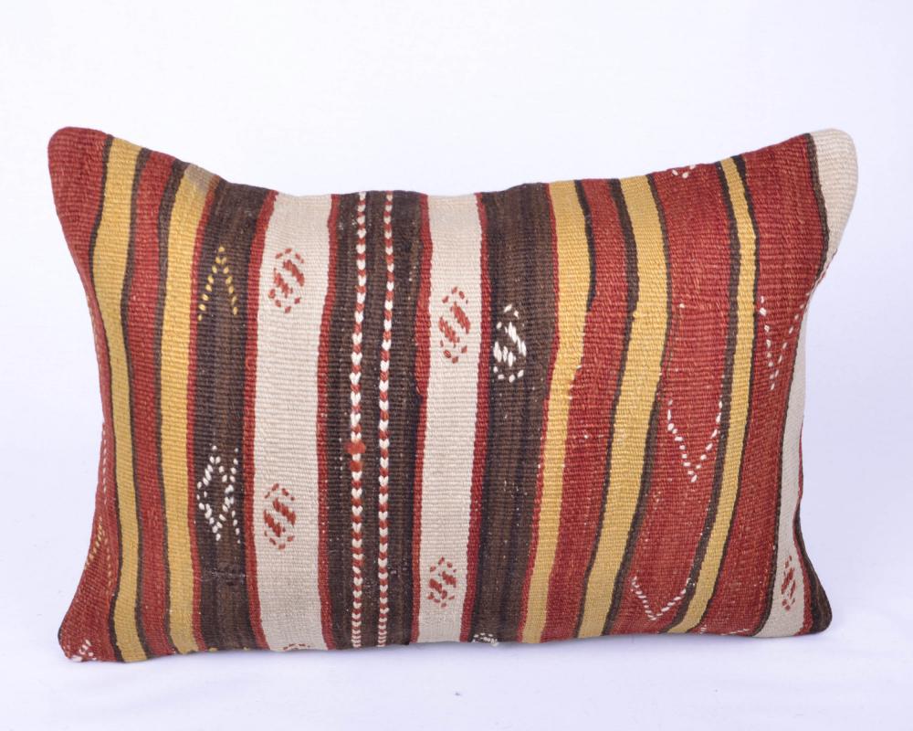 Vintage Kilim Yastık Kılıfı El Dokuması
