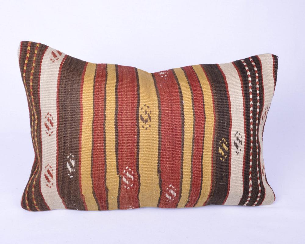 Vintage Kilim Yastık Kılıfı El Dokuması