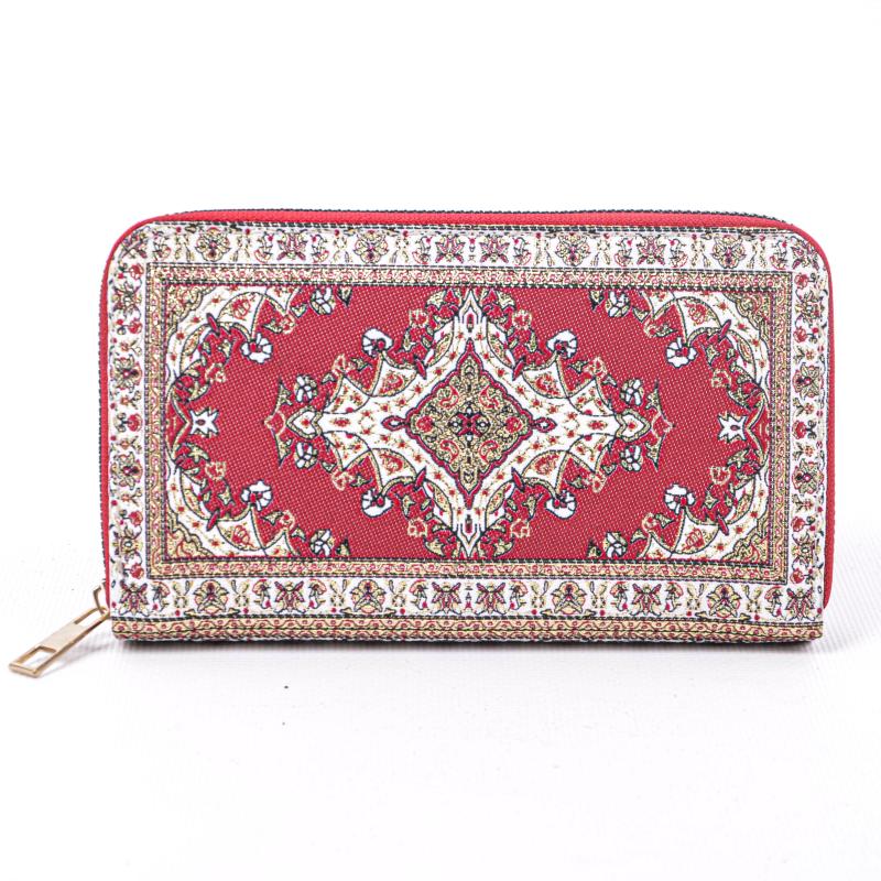 Kilim Desenli Cüzdan Bayan Cüzdan