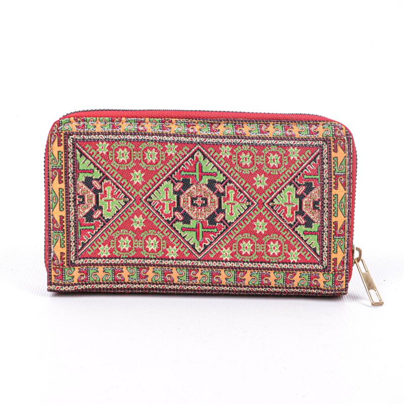 Kilim Desenli Cüzdan Bayan Cüzdan