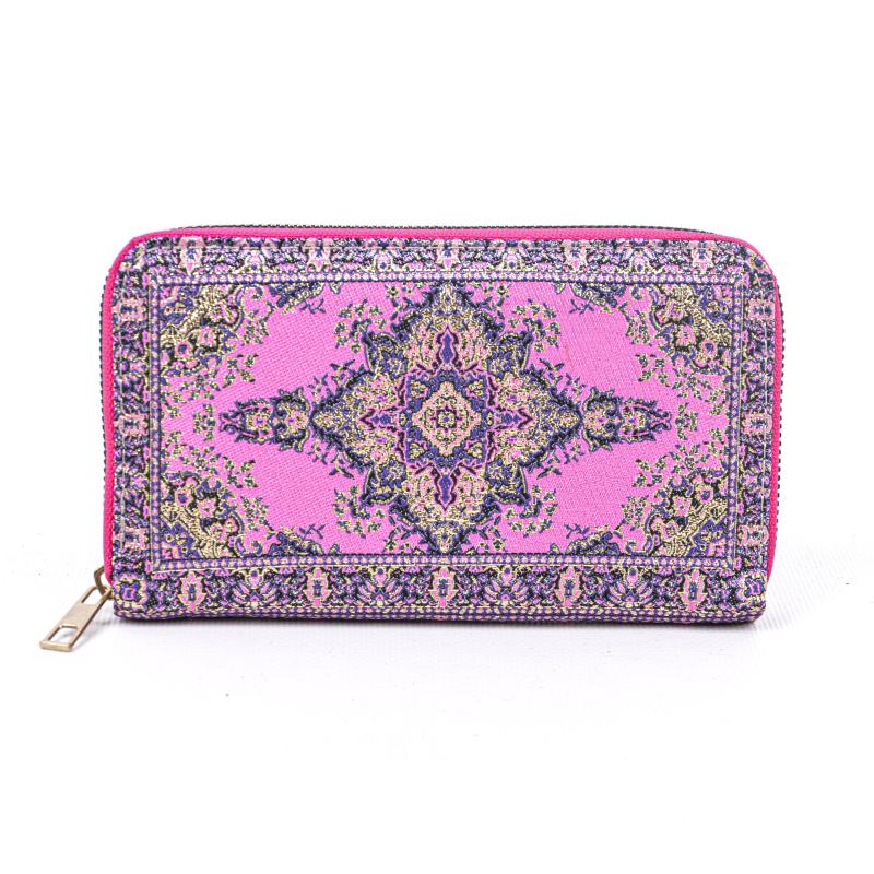 Kilim Desenli Cüzdan Bayan Cüzdan
