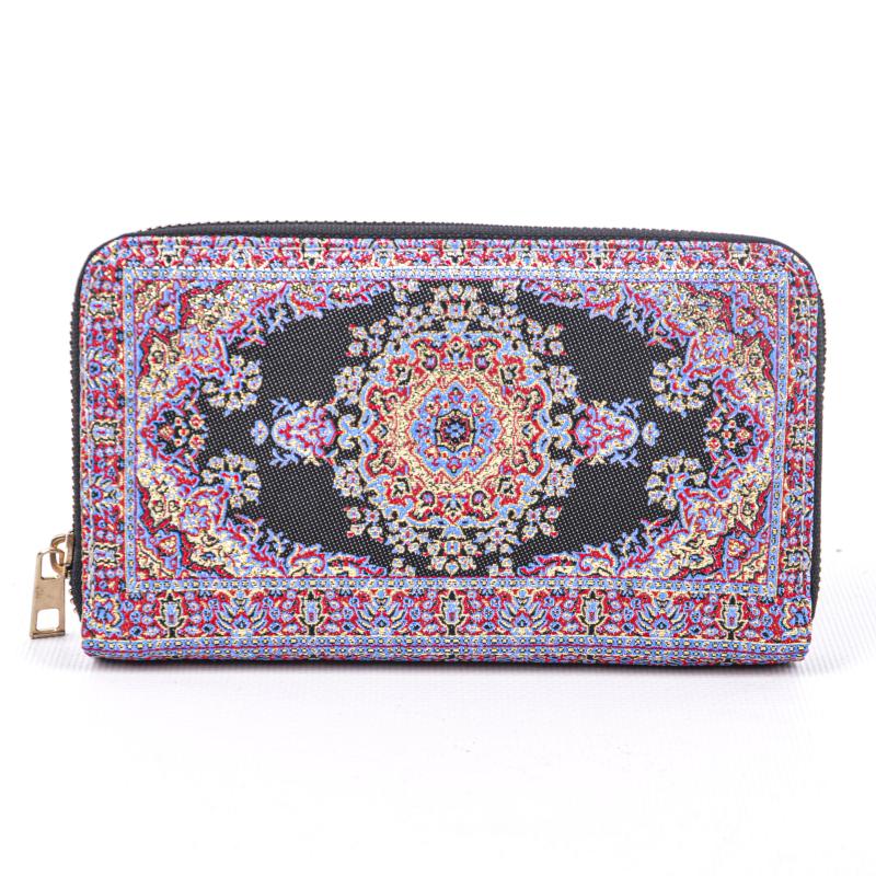 Kilim Desenli Cüzdan Bayan Cüzdan