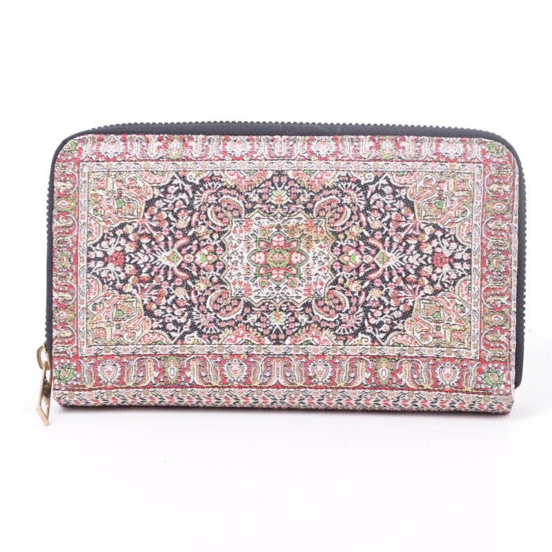 Kilim Desenli Cüzdan Bayan Cüzdan