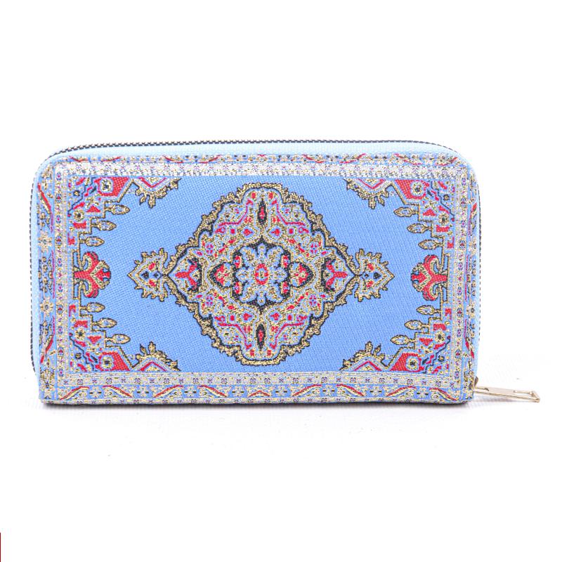 Kilim Desenli Cüzdan Bayan Cüzdan