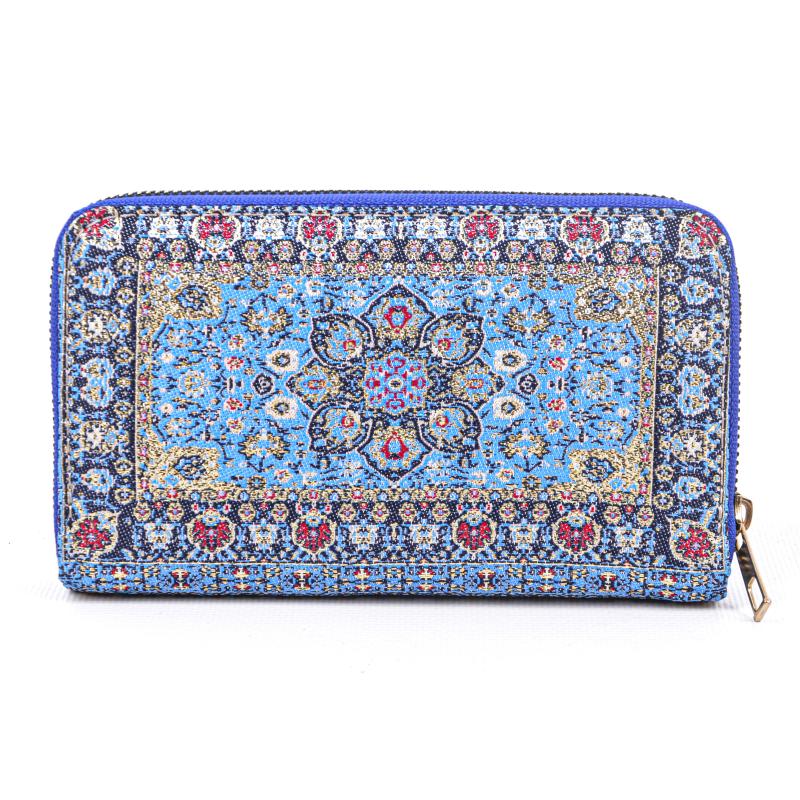 Kilim Desenli Cüzdan Bayan Cüzdan