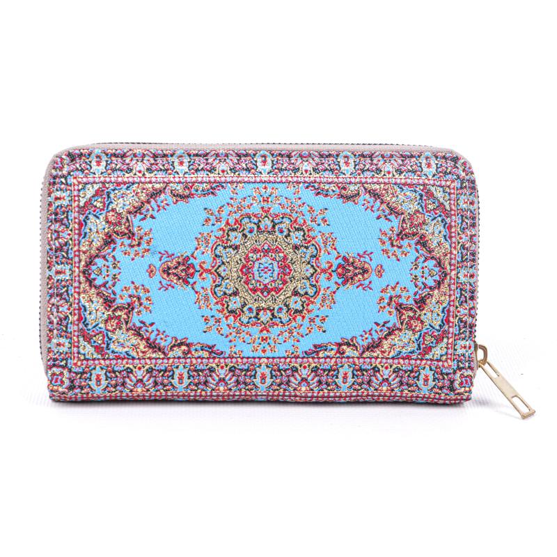 Kilim Desenli Cüzdan Bayan Cüzdan