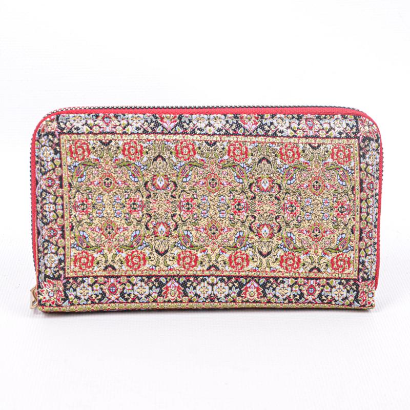 Kilim Desenli Cüzdan Bayan Cüzdan
