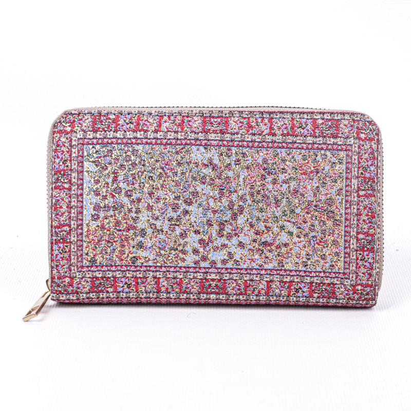 Kilim Desenli Cüzdan Bayan Cüzdan