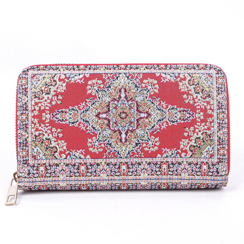 Kilim Desenli Cüzdan Bayan Cüzdan