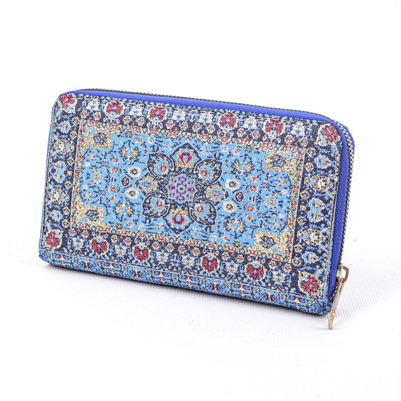 Kilim Desenli Cüzdan Bayan Cüzdan
