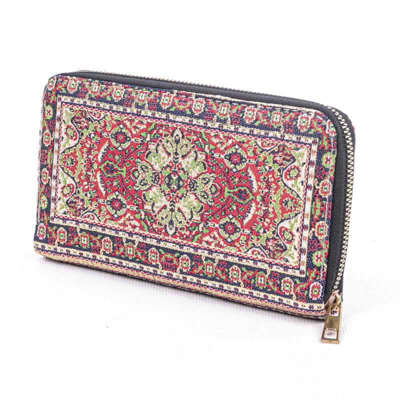 Kilim Desenli Cüzdan Bayan Cüzdan