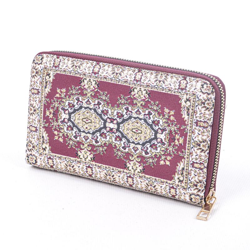 Kilim Desenli Cüzdan Bayan Cüzdan