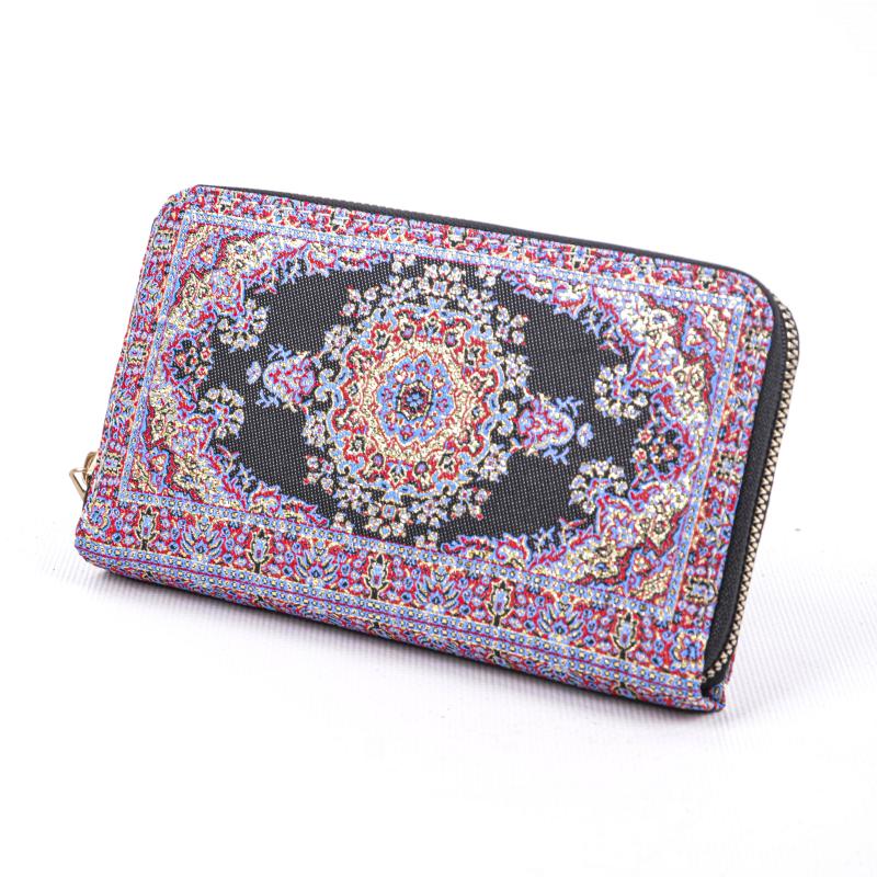 Kilim Desenli Cüzdan Bayan Cüzdan