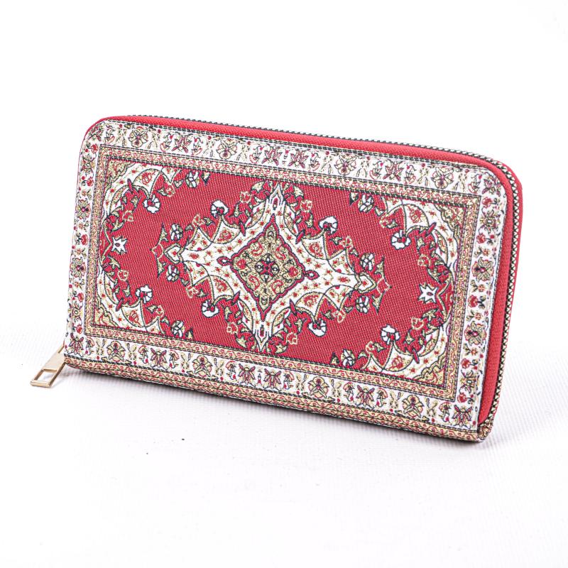 Kilim Desenli Cüzdan Bayan Cüzdan