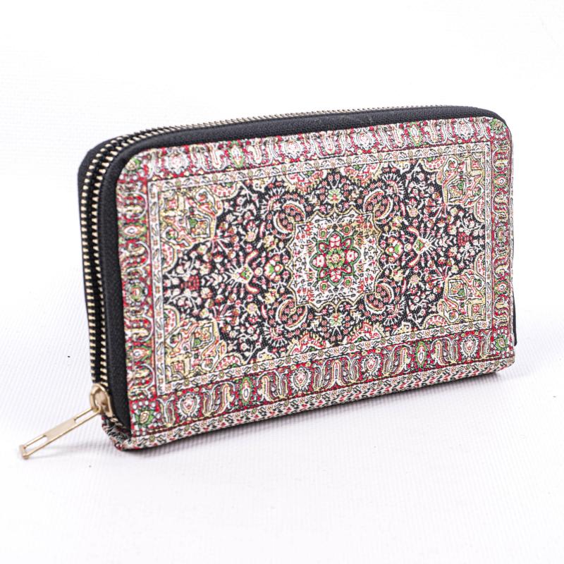Kilim Desenli Cüzdan Bayan Cüzdan
