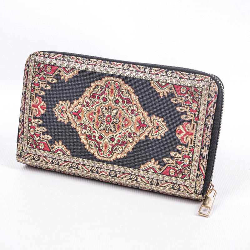 Kilim Desenli Cüzdan Bayan Cüzdan