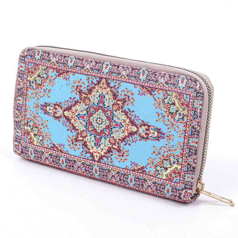 Kilim Desenli Cüzdan Bayan Cüzdan