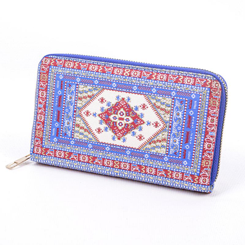 Kilim Desenli Cüzdan Bayan Cüzdan