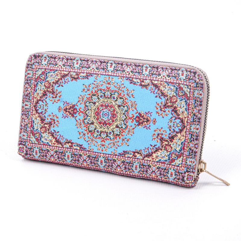 Kilim Desenli Cüzdan Bayan Cüzdan