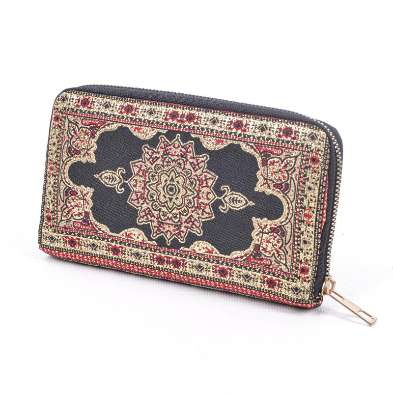 Kilim Desenli Cüzdan Bayan Cüzdan
