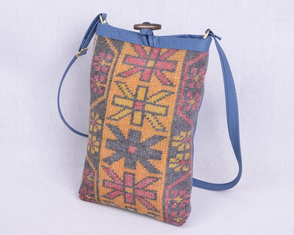 Kilim Çanta Dokuma Çapraz Omuz Çantası