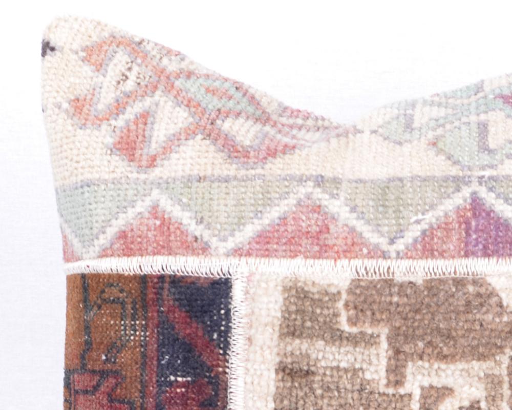 Kapadokya Serisi El Dokuma VintageHalı Yastık Kılıfı