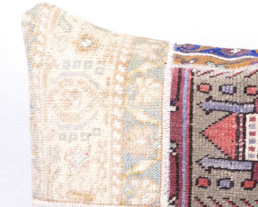 Kapadokya Serisi El Dokuma VintageHalı Yastık Kılıfı