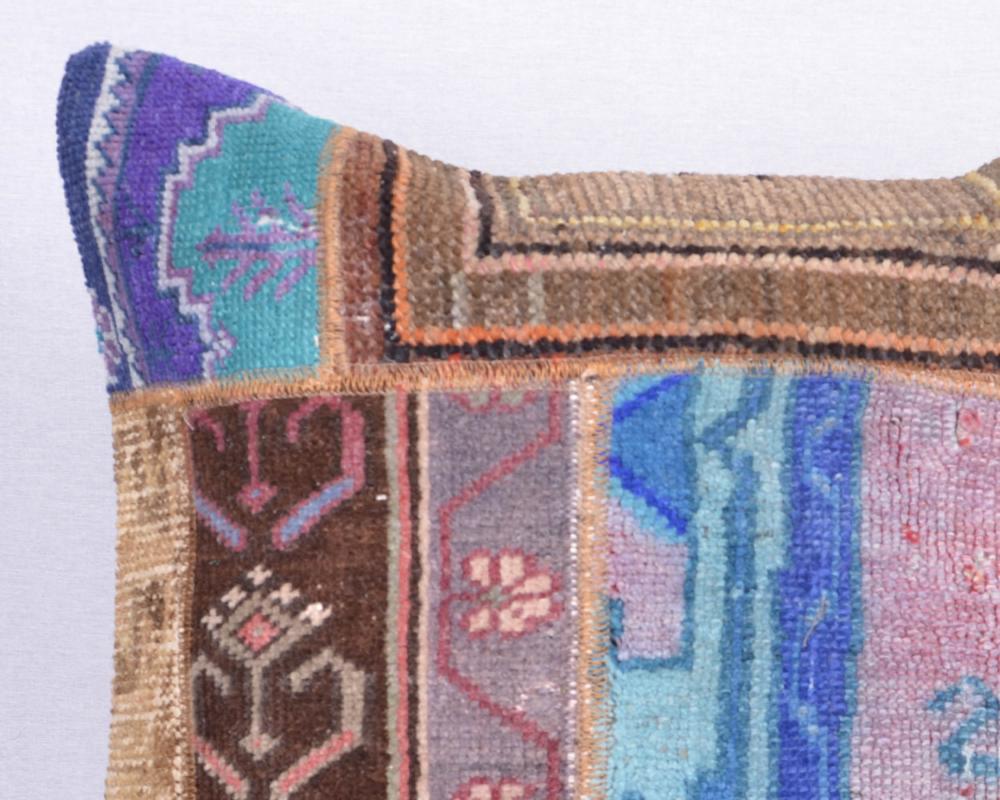Kapadokya Serisi El Dokuma VintageHalı Yastık Kılıfı