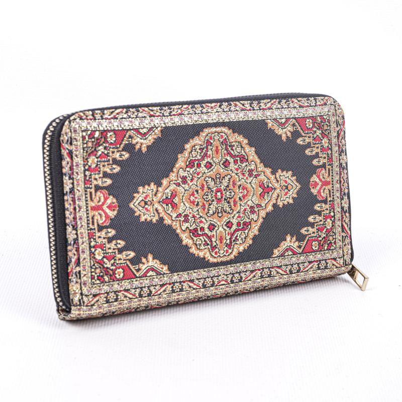 Kilim Desenli Cüzdan Bayan Cüzdan