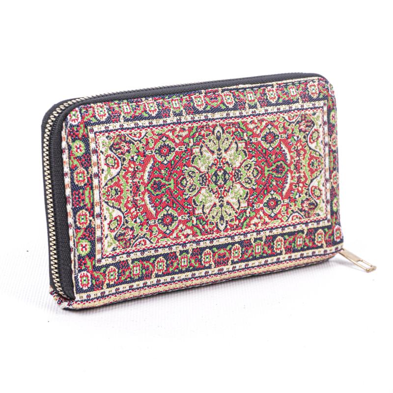 Kilim Desenli Cüzdan Bayan Cüzdan