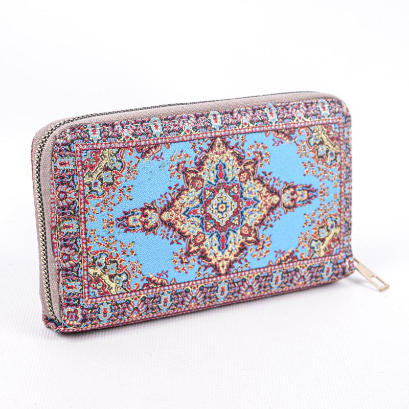 Kilim Desenli Cüzdan Bayan Cüzdan