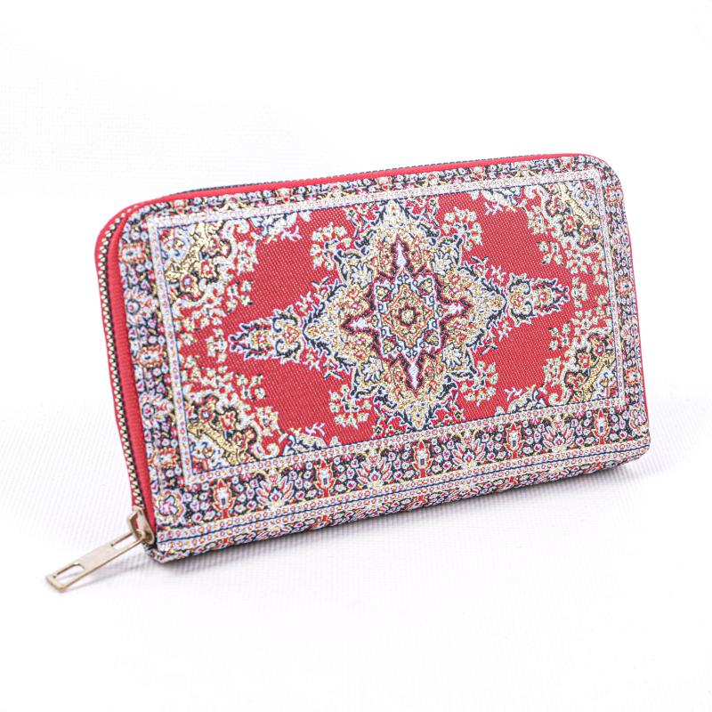 Kilim Desenli Cüzdan Bayan Cüzdan