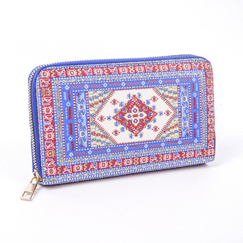 Kilim Desenli Cüzdan Bayan Cüzdan