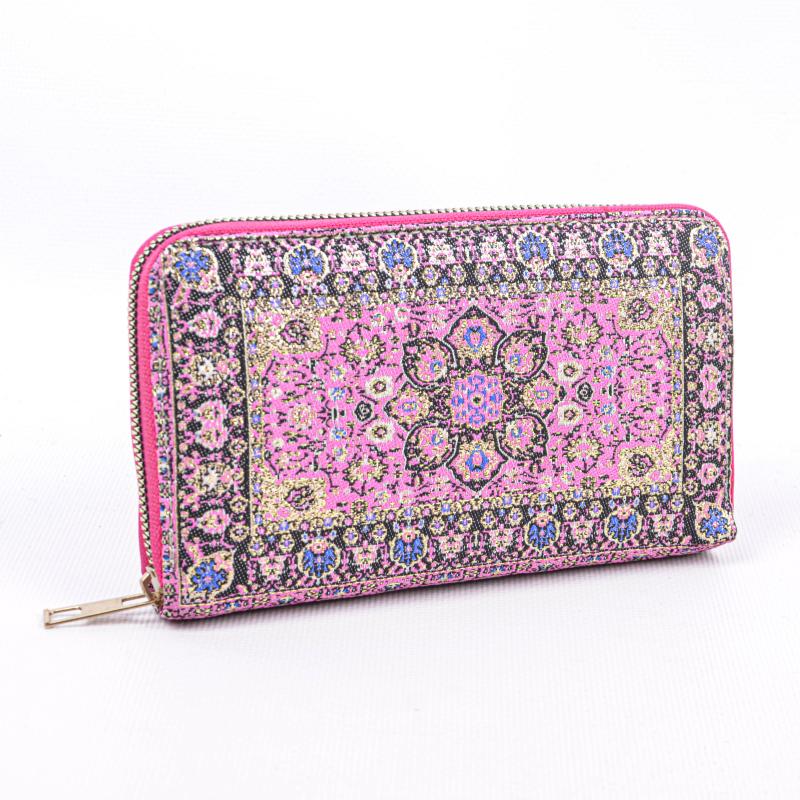 Kilim Desenli Cüzdan Bayan Cüzdan