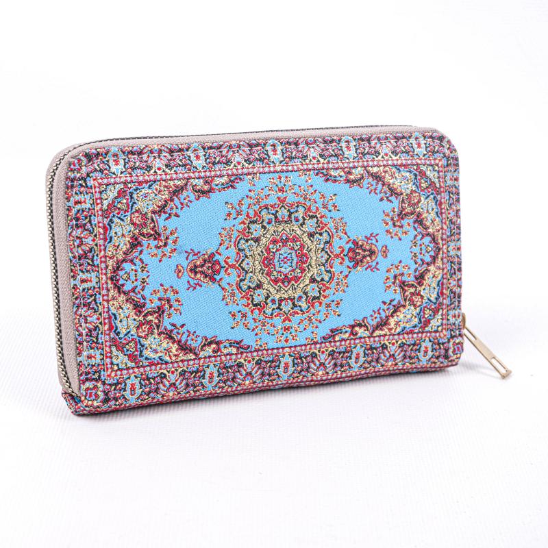 Kilim Desenli Cüzdan Bayan Cüzdan