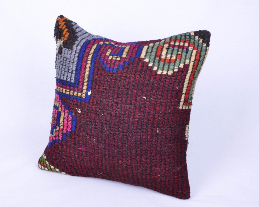 Vintage  El Dokuma Kilim Yastık Kılıfı