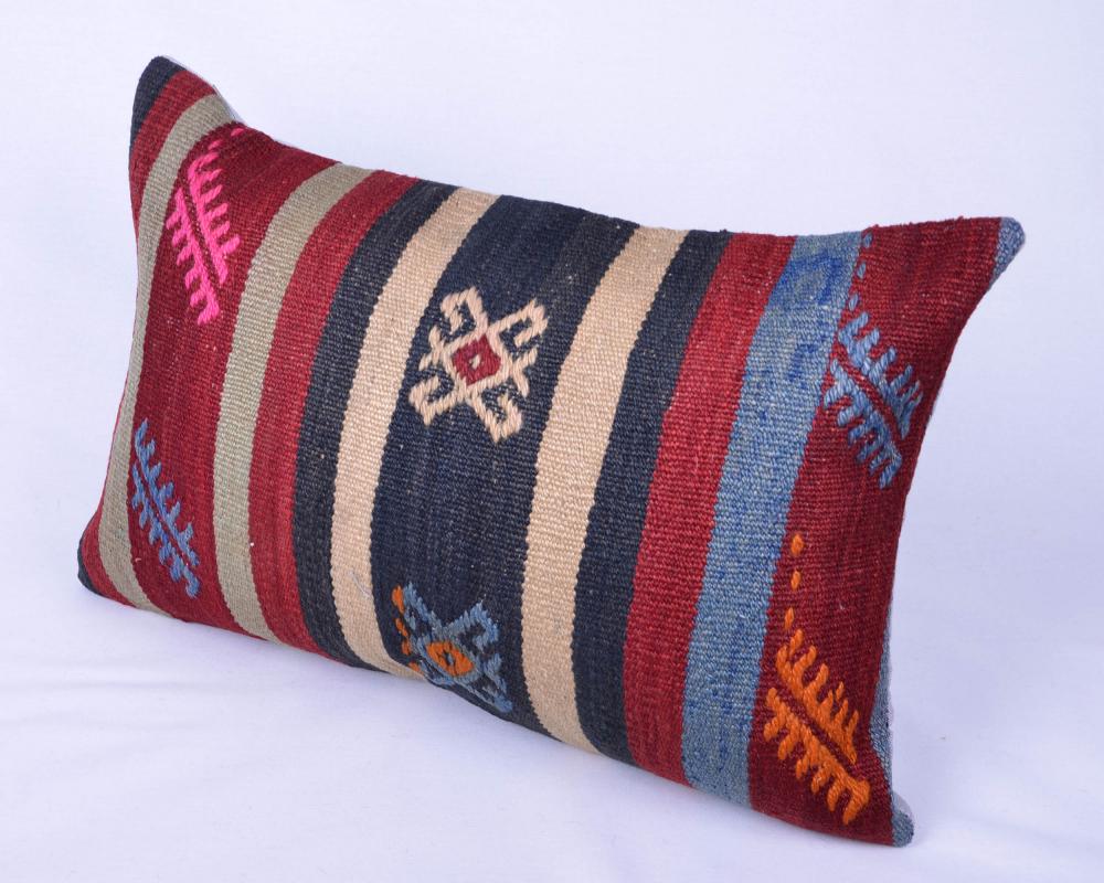 Vintage Kilim Yastık Kılıfı El Dokuması