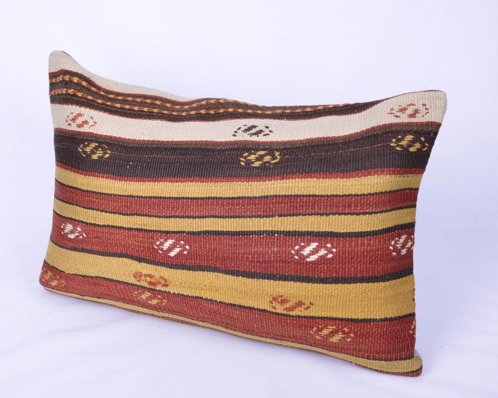 Vintage Kilim Yastık Kılıfı El Dokuması