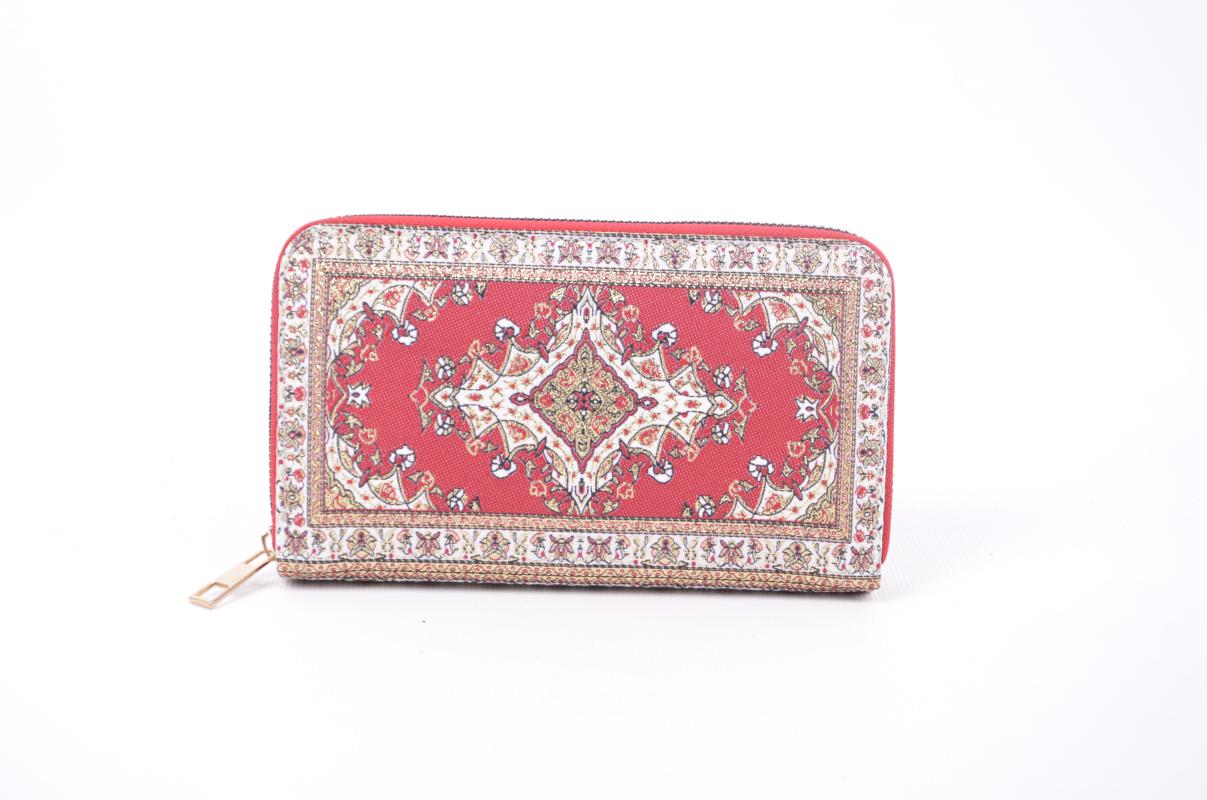 Kilim Desenli Cüzdan Bayan Cüzdan