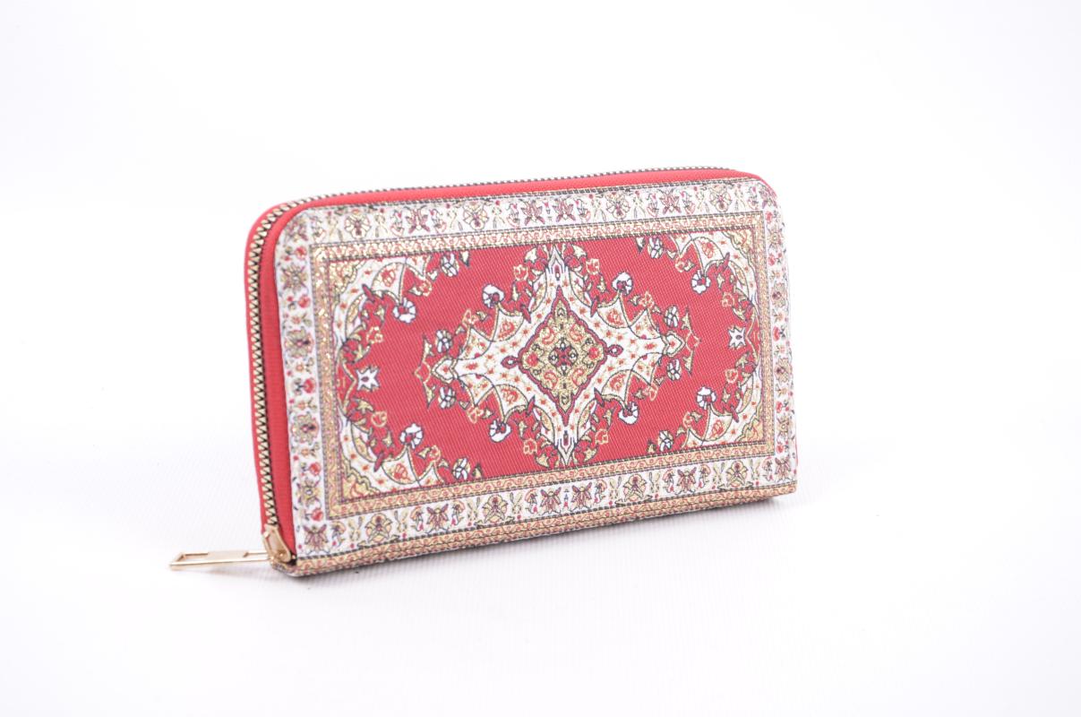 Kilim Desenli Cüzdan Bayan Cüzdan