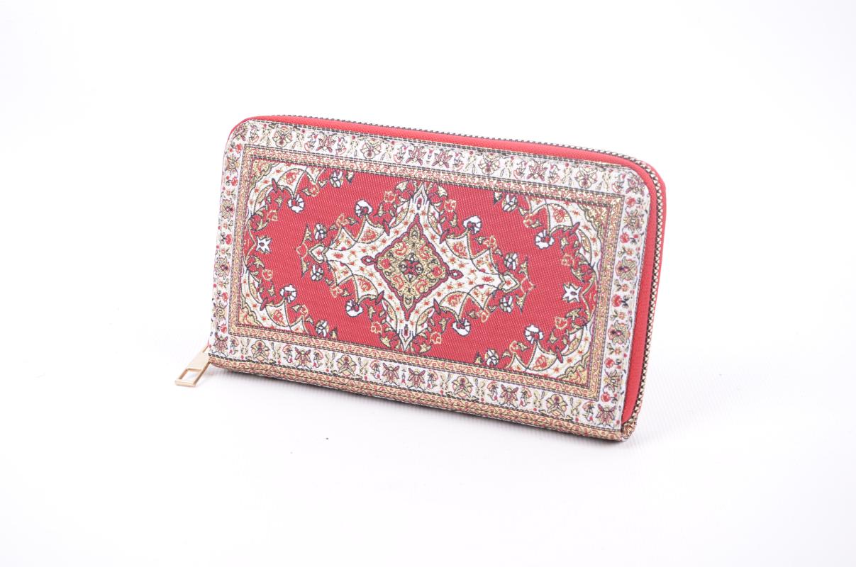 Kilim Desenli Cüzdan Bayan Cüzdan