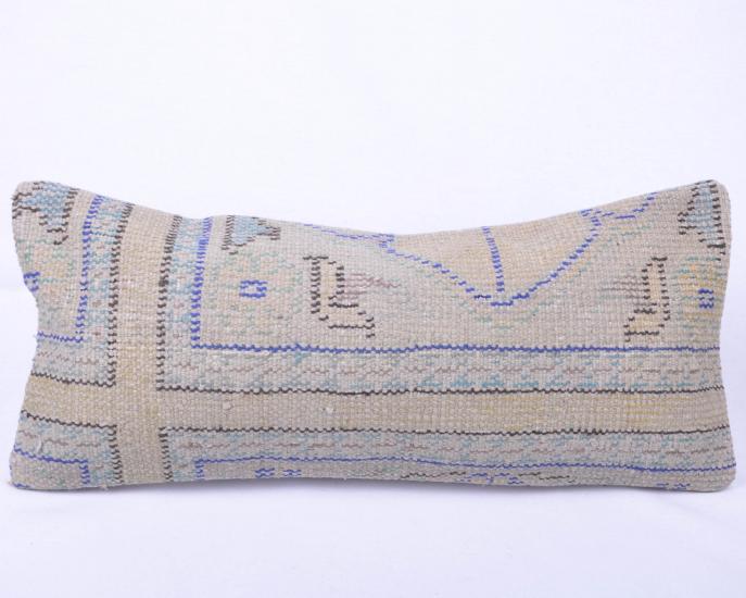 Vintage Anadolu Kilim Kırlen Halı Kılıfı El Dokuması Yün Kırlent