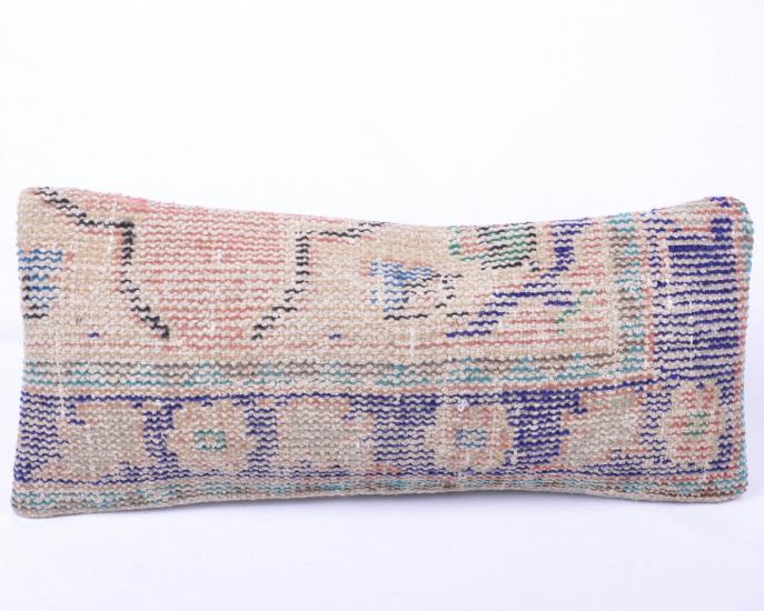 Vintage Anadolu Kilim Kırlen Halı Kılıfı El Dokuması Yün Kırlent