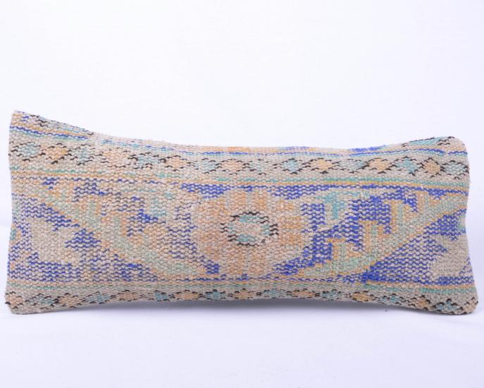 Vintage Anadolu Kilim Kırlen Halı Kılıfı El Dokuması Yün Kırlent