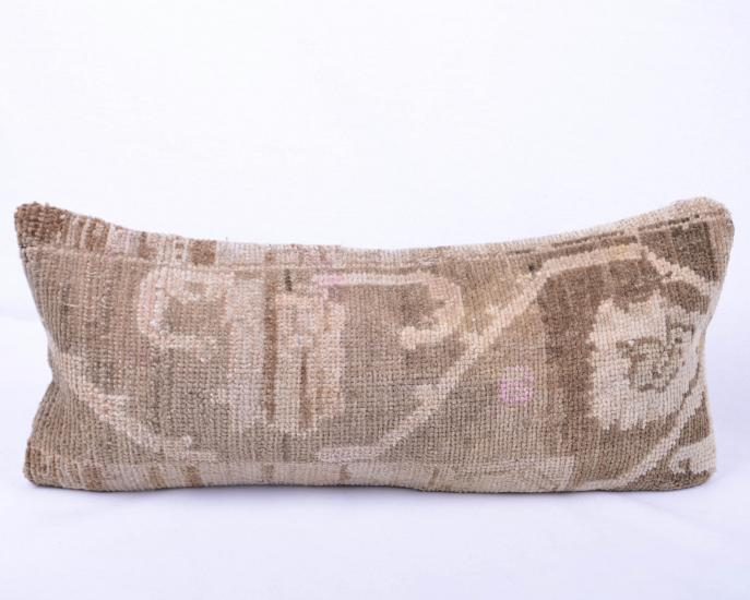 Vintage Anadolu Kilim Kırlen Halı Kılıfı El Dokuması Yün Kırlent