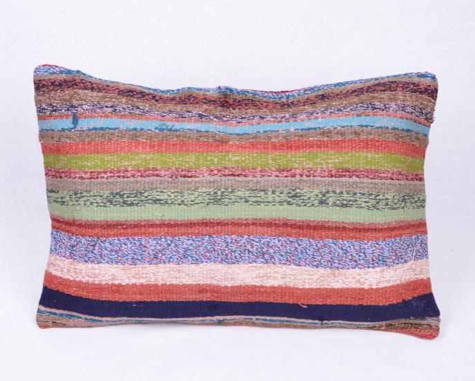 Bohem Anadolu Kilim Kırlen Kılıfı El Dokuması Yün Kırlent